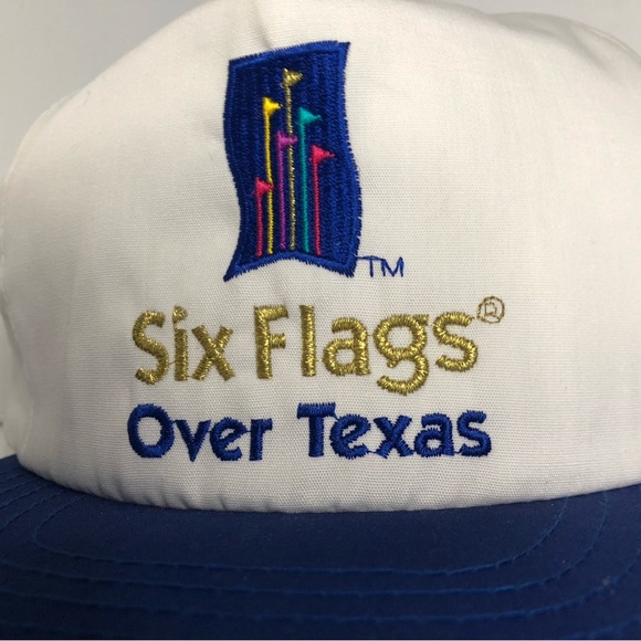 Vintage Six Flags Over Texas Amusement Park Hat Snapback - Picture 2 of 7